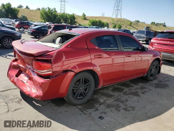 2008 Dodge Avenger SXT with VIN 1B3LC56K28N282040, listed as a Copart auction lot 63027394 with 187,033 mi miles and Salvage title. Bid and sale history available at DreamBid. Image 3.