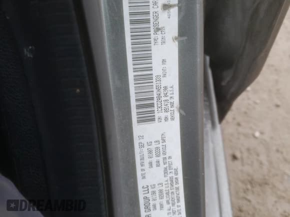 ✅ 2013 Dodge Avenger SE • VIN: 1C3CDZAB4DN551339 • Лот: 79494274. Опубликован ранее на Copart с пробегом 191 981 миль. Бесплатный доступ к архиву аукционных продаж из США и подробный отчёт об истории автомобиля на DreamBid. Изображение 13.