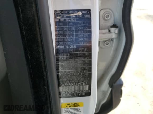 ✅ 2018 Land Rover Range Rover Evoque SE • VIN: SALVP2RXXJH277442 • Lot: 51241125. Listed on Copart with 88,607 mi. Free auction sales archive from the USA and detailed vehicle history report at DreamBid. Image 12.