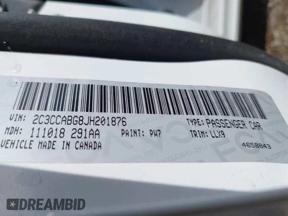 ✅ 2018 Chrysler 300 S • VIN: 2C3CCABG8JH201876 • Лот: 43547315. Опубликован ранее на IAAI с пробегом 81 046 миль. Бесплатный доступ к архиву аукционных продаж из США и подробный отчёт об истории автомобиля на DreamBid. Изображение 9.