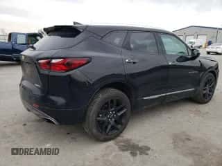 2020 Chevrolet Blazer Premier with VIN 3GNKBFRS7LS611254, listed as a Copart auction lot 44206524 with 41,485 mi miles and . Bid and sale history available at DreamBid. Image 3.