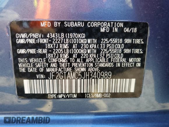 ✅ 2018 Subaru Crosstrek Limited • VIN: JF2GTAMC5JH340989 • Lot: 80328975. Wystawiony na Copart z przebiegiem 24 114 mil. Bezpłatny archiwum sprzedaży aukcyjnych z USA i szczegółowy raport historii pojazdu na DreamBid. Zdjęcie 14.