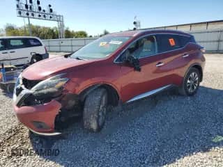 2018 Nissan Murano SV with VIN 5N1AZ2MH1JN164587, listed as a Copart auction lot 85816645 with 61,432 mi miles and Salvage title. Bid and sale history available at DreamBid. Image 1.