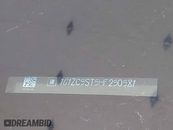 2017 Chevrolet Malibu LS с VIN 1G1ZC5ST5HF250581, выставлен на аукционе IAAI как лот 42858528 с пробегом 80 650 миль миль и . История ставок и продаж доступна на DreamBid. Изображение 9.