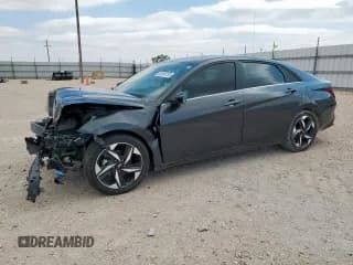 ✅ 2021 Hyundai Elantra Limited • VIN: 5NPLP4AG0MH023640 • Lot: 59184735. Listed on Copart with 82,251 mi. Free auction sales archive from the USA and detailed vehicle history report at DreamBid. Image 1.