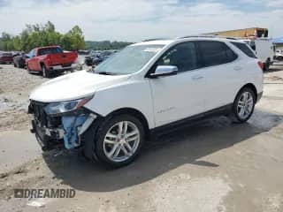 2018 Chevrolet Equinox Premier z VIN 3GNAXMEVXJS564946, wystawiony jako Copart lot #65923025 z przebiegiem 73 667 mil mil oraz Szkoda całkowita • Salvage title. Historia ofert i sprzedaży dostępna na DreamBid. Obrazek 1.