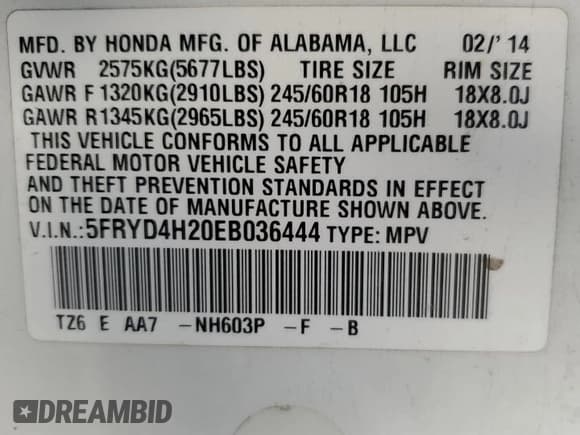 ✅ 2014 Acura MDX • VIN: 5FRYD4H20EB036444 • Lot: 71984345. Wystawiony na Copart z przebiegiem 221 774 mil. Bezpłatny archiwum sprzedaży aukcyjnych z USA i szczegółowy raport historii pojazdu na DreamBid. Zdjęcie 13.