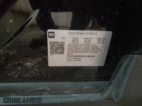 ✅ 2023 Chevrolet Bolt EV 1LT • VIN: 1G1FW6S08P4188349 • Lot: 84734484. Wystawiony na Copart z przebiegiem 24 829 mil. Bezpłatny archiwum sprzedaży aukcyjnych z USA i szczegółowy raport historii pojazdu na DreamBid. Zdjęcie 12.