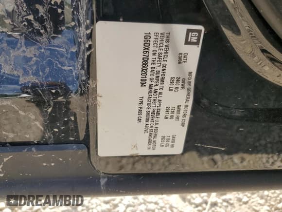 ✅ 2006 Cadillac STS-V • VIN: 1G6DX67D860201004 • Lot: 54388705. Wystawiony na Copart z przebiegiem 129 735 mil. Bezpłatny archiwum sprzedaży aukcyjnych z USA i szczegółowy raport historii pojazdu na DreamBid. Zdjęcie 12.