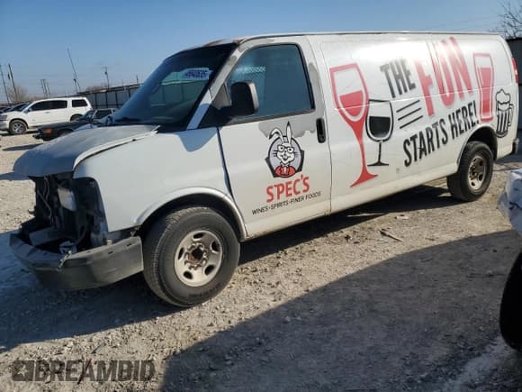 ✅ 2011 Chevrolet Express Cargo • VIN: 1GCWGGBA4B1155880 • Lot: 46640635. Listed on Copart with 206,187 mi. Free auction sales archive from the USA and detailed vehicle history report at DreamBid. Image 1.