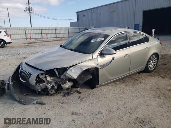 ✅ 2011 Buick Regal CXL Turbo TO2 • VIN: W04GW5EV9B1106159 • Лот: 44582345. Опубликован ранее на Copart с пробегом 127 990 миль. Бесплатный доступ к архиву аукционных продаж из США и подробный отчёт об истории автомобиля на DreamBid. Изображение 1.