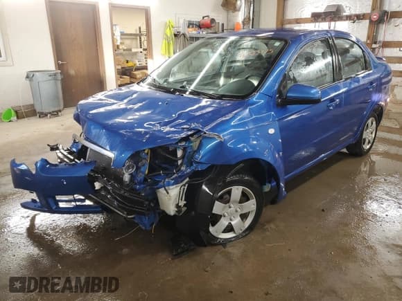 ✅ 2008 Chevrolet Aveo LS • VIN: KL1TD56608B175222 • Lot: 46323175. Wystawiony na Copart z przebiegiem 107 245 mil. Bezpłatny archiwum sprzedaży aukcyjnych z USA i szczegółowy raport historii pojazdu na DreamBid. Zdjęcie 1.