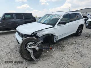 ✅ 2024 Jeep Grand Cherokee Limited • VIN: 1C4RJHBG6RC252988 • Лот: 63262435. Опубликован ранее на Copart с пробегом 13 909 миль. Бесплатный доступ к архиву аукционных продаж из США и подробный отчёт об истории автомобиля на DreamBid. Изображение 1.