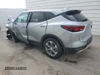 2024 Chevrolet Blazer LT with VIN 3GNKBHR41RS145956, listed as a Copart auction lot 70497844 with 5,551 mi miles and Non repairable. Bid and sale history available at DreamBid. Image 2.