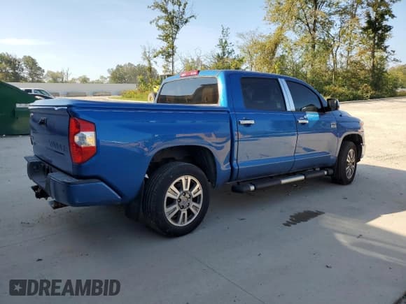 ✅ 2017 Toyota Tundra Platinum • VIN: 5TFAW5F11HX661099 • Lot: 81077935. Listed on Copart with 80,333 mi. Free auction sales archive from the USA and detailed vehicle history report at DreamBid. Image 3.