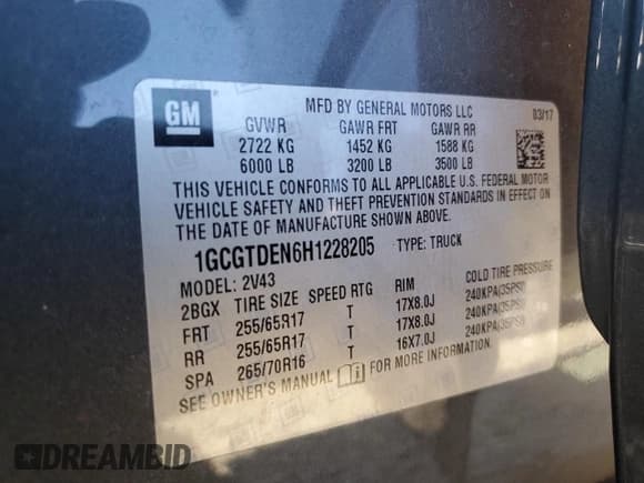 ✅ 2017 Chevrolet Colorado 4WD Z71 • VIN: 1GCGTDEN6H1228205 • Лот: 77749484. Опубликован ранее на Copart с пробегом 48 670 миль. Бесплатный доступ к архиву аукционных продаж из США и подробный отчёт об истории автомобиля на DreamBid. Изображение 12.