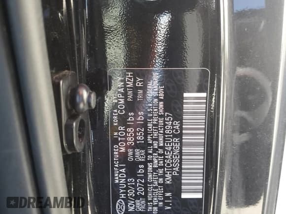 ✅ 2014 Hyundai Veloster Turbo • VIN: KMHTC6AE4EU189457 • Lot: 55356785. Wystawiony na Copart z przebiegiem 83 976 mil. Bezpłatny archiwum sprzedaży aukcyjnych z USA i szczegółowy raport historii pojazdu na DreamBid. Zdjęcie 13.