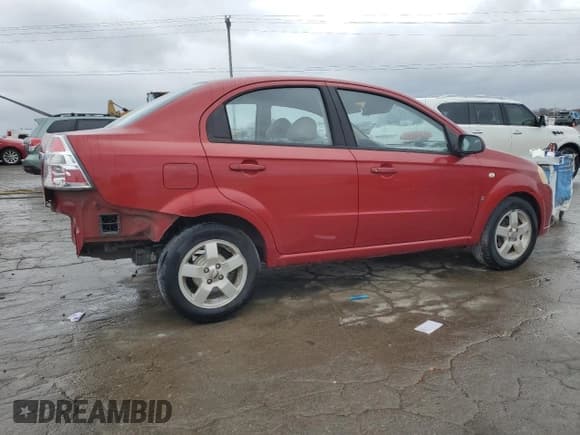 ✅ 2007 Chevrolet Aveo LT • VIN: KL1TG56607B121733 • Lot: 49431035. Wystawiony na Copart z przebiegiem 180 162 mil. Bezpłatny archiwum sprzedaży aukcyjnych z USA i szczegółowy raport historii pojazdu na DreamBid. Zdjęcie 3.