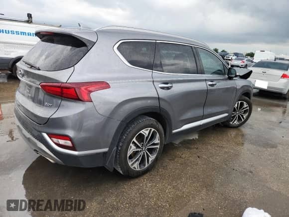 2019 Hyundai Santa Fe Limited with VIN 5NMS53AAXKH116764, listed as a Copart auction lot 81682785 with 106,885 mi miles and Salvage title. Bid and sale history available at DreamBid. Image 3.