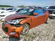 2012 Hyundai Veloster w/Red Int z VIN KMHTC6AD9CU044547, wystawiony jako Copart lot #72633624 z przebiegiem 69 261 mil mil oraz Szkoda całkowita • Salvage title. Historia ofert i sprzedaży dostępna na DreamBid. Obrazek 1.