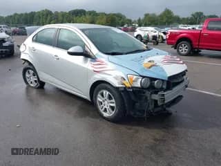 2014 Chevrolet Sonic LT with VIN 1G1JC5SHXE4191768, listed as a IAAI auction lot 43303094 with 109,325 mi miles and . Bid and sale history available at DreamBid. Image 1.