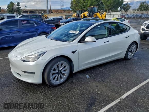 ✅ 2022 Tesla Model 3 Long Range • VIN: 5YJ3E1EB2NF293469 • Лот: 94108795. Опубликован ранее на Copart с пробегом 69 075 миль. Бесплатный доступ к архиву аукционных продаж из США и подробный отчёт об истории автомобиля на DreamBid. Изображение 1.