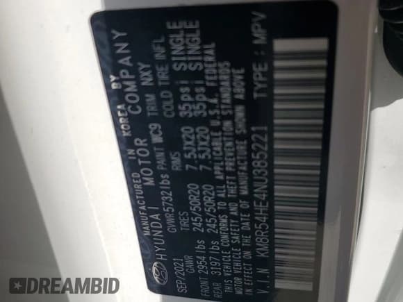 ✅ 2022 Hyundai Palisade Limited • VIN: KM8R54HE4NU385221 • Lot: 82246585. Listed on Copart with 46,186 mi. Free auction sales archive from the USA and detailed vehicle history report at DreamBid. Image 13.