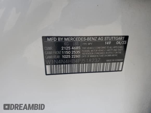 ✅ 2023 Mercedes-Benz GLA 250 • VIN: W1N4N4HB4PJ518237 • Lot: 82605805. Wystawiony na Copart z przebiegiem 34 746 mil. Bezpłatny archiwum sprzedaży aukcyjnych z USA i szczegółowy raport historii pojazdu na DreamBid. Zdjęcie 14.