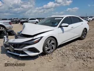 2024 Hyundai Elantra Limited with VIN KMHLP4DG1RU742111, listed as a Copart auction lot 80383645 with 10,296 mi miles and Salvage title. Bid and sale history available at DreamBid. Image 1.